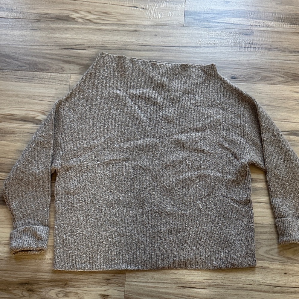 Treasure & Bond Brown Off the Shoulder Sweater - Size XL